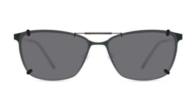 Clip-on sunglasses for Modo 4233 with a Spring bridge and Gray | Polarized | 14% Light Transmission lenses
