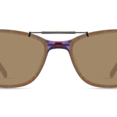 Clip-on sunglasses for Modo 5002 with a Spring bridge and Brown | Non Polarized | 15% Light Transmission lenses