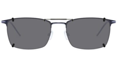 Clip-on sunglasses for Morel 30167l with a Spring bridge and Gray | Polarized | 14% Light Transmission lenses