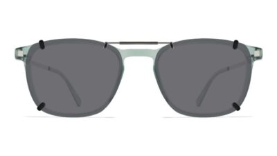 Clip-on sunglasses for Mykita Tuktu with a Spring bridge and Gray | Polarized | 14% Light Transmission lenses