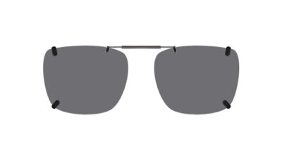 Clip-on sunglasses for Nautica NB0216 with a Spring bridge and Gray | Polarized | 14% Light Transmission lenses