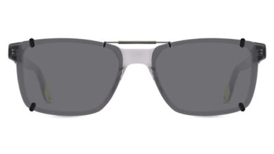 Clip-on sunglasses for Nike 7160 with a Spring bridge and Gray | Polarized | 14% Light Transmission lenses