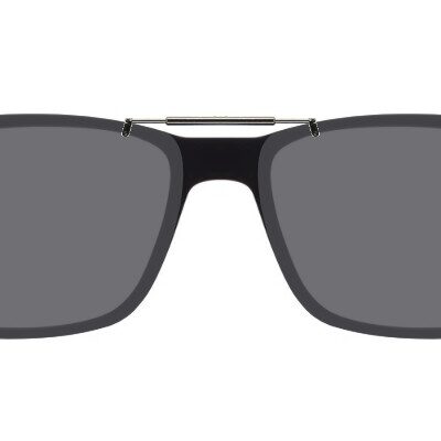 Clip-on sunglasses for Nike 7286 with a Spring bridge and Gray | Polarized | 14% Light Transmission lenses