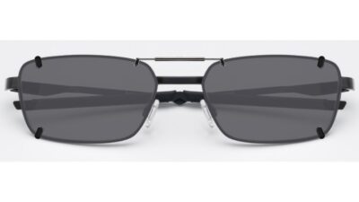 Clip-on sunglasses for Oakley OX3036 with a Spring bridge and Gray | Polarized | 14% Light Transmission lenses