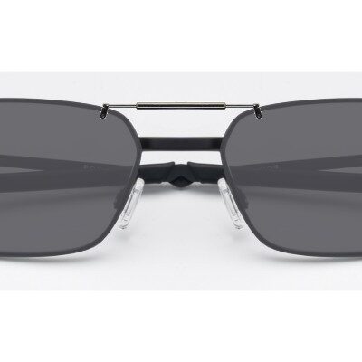 Clip-on sunglasses for Oakley OX3036 with a Spring bridge and Gray | Polarized | 14% Light Transmission lenses