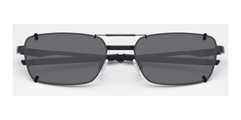 Custom Clip-Ons for Oakley OX3036 1 Clip-on sunglasses for Oakley OX3036 with a Spring bridge and Gray | Polarized | 14% Light Transmission lenses