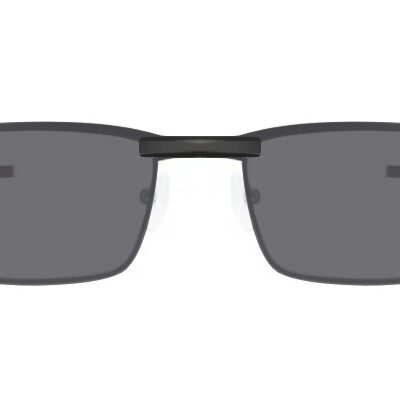 Clip-on sunglasses for Oakley OX3184 with a Magnetic bridge and Gray | Polarized | 14% Light Transmission lenses