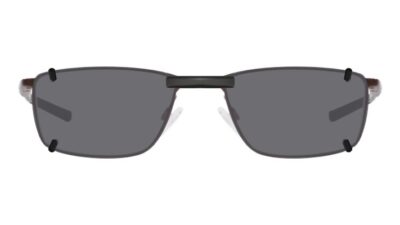 Clip-on sunglasses for Oakley OX3217 with a Magnetic bridge and Gray | Polarized | 14% Light Transmission lenses