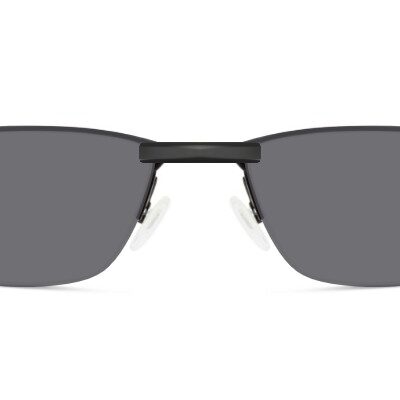 Clip-on sunglasses for Oakley OX3218 with a Magnetic bridge and Gray | Polarized | 14% Light Transmission lenses