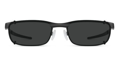 Clip-on sunglasses for Oakley OX3222 with a Magnetic bridge and Dark Gray | Polarized | 6% Light Transmission lenses