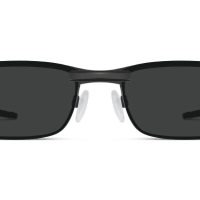 Clip-on sunglasses for Oakley OX3222 with a Magnetic bridge and Dark Gray | Polarized | 6% Light Transmission lenses