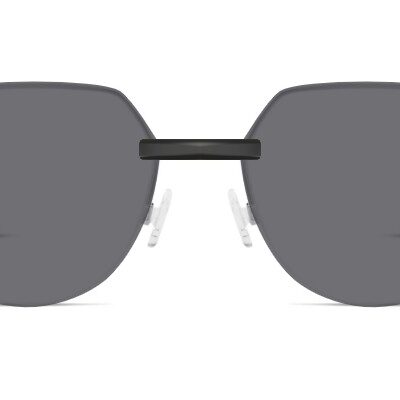 Clip-on sunglasses for Oakley OX3247 with a Magnetic bridge and Gray | Polarized | 14% Light Transmission lenses