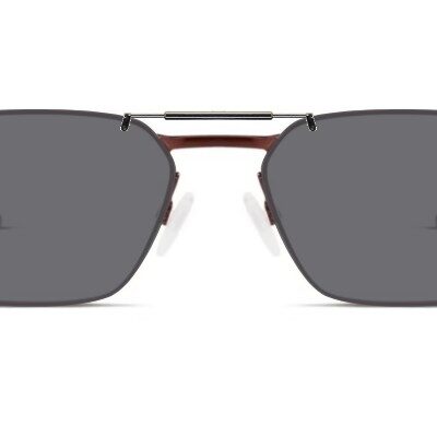 Clip-on sunglasses for Oakley OX5073 with a Spring bridge and Gray | Polarized | 14% Light Transmission lenses