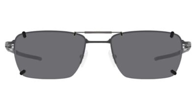 Clip-on sunglasses for Oakley OX5128 with a Spring bridge and Gray | Polarized | 14% Light Transmission lenses