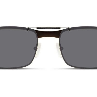 Clip-on sunglasses for Oakley OX5132 with a Spring bridge and Gray | Polarized | 14% Light Transmission lenses