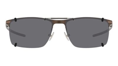 Clip-on sunglasses for Oakley OX5140 with a Spring bridge and Gray | Polarized | 14% Light Transmission lenses