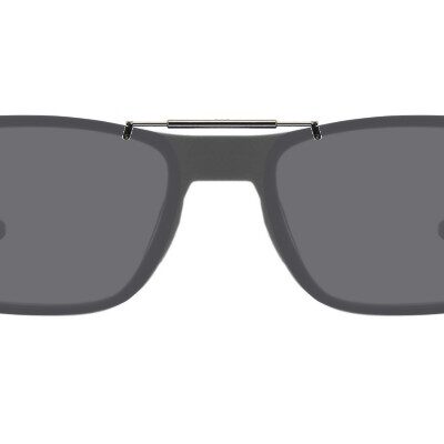 Clip-on sunglasses for Oakley OX8032 with a Spring bridge and Gray | Polarized | 14% Light Transmission lenses