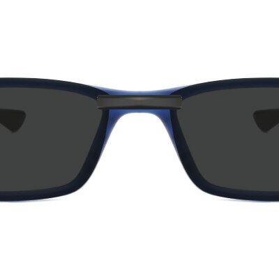Clip-on sunglasses for Oakley OX8046 with a Magnetic bridge and Dark Gray | Polarized | 6% Light Transmission lenses