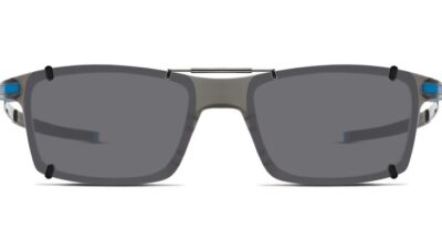 Clip-on sunglasses for Oakley OX8050 with a Spring bridge and Gray | Polarized | 14% Light Transmission lenses