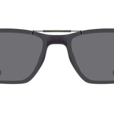 Clip-on sunglasses for Oakley OX8153 with a Spring bridge and Gray | Polarized | 14% Light Transmission lenses