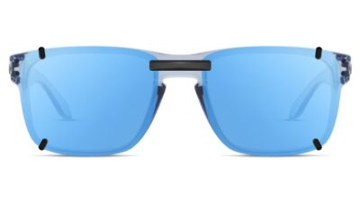 Clip-on sunglasses for Oakley OX8156 with a Magnetic bridge and Blue Mirror | Gray Base | Polarized | 13% Light Transmission lenses
