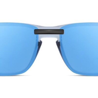 Clip-on sunglasses for Oakley OX8156 with a Magnetic bridge and Blue Mirror | Gray Base | Polarized | 13% Light Transmission lenses
