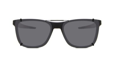 Clip-on sunglasses for Oakley OX8163 with a Spring bridge and Gray | Polarized | 14% Light Transmission lenses