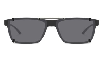 Clip-on sunglasses for Oakley OX8164 with a Spring bridge and Gray | Polarized | 14% Light Transmission lenses