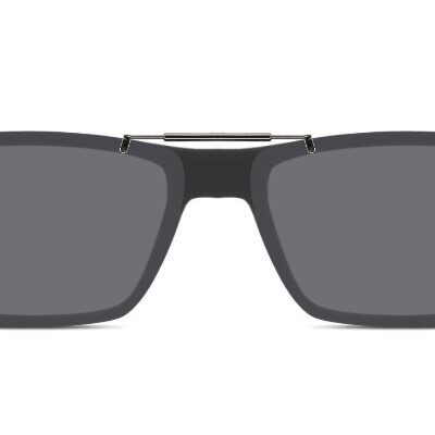 Clip-on sunglasses for Oakley OX8164 with a Spring bridge and Gray | Polarized | 14% Light Transmission lenses