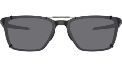 Clip-on sunglasses for Oakley OX8188 with a Spring bridge and Gray | Polarized | 14% Light Transmission lenses