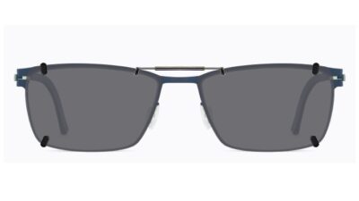 Clip-on sunglasses for OVVO 3755 with a Spring bridge and Gray | Polarized | 14% Light Transmission lenses