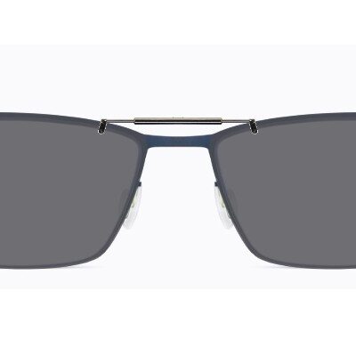 Clip-on sunglasses for OVVO 3755 with a Spring bridge and Gray | Polarized | 14% Light Transmission lenses
