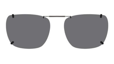 Clip-on sunglasses for Prada Linea Rossa VPS 06P with a Spring bridge and Gray | Polarized | 14% Light Transmission lenses