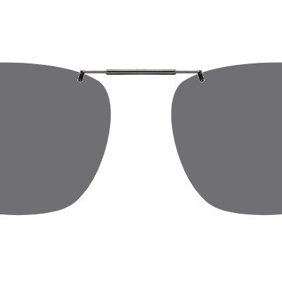 Clip-on sunglasses for Prada Linea Rossa VPS 06P with a Spring bridge and Gray | Polarized | 14% Light Transmission lenses