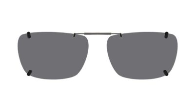 Clip-on sunglasses for prodesign Denmark Trail with a Spring bridge and Gray | Polarized | 14% Light Transmission lenses