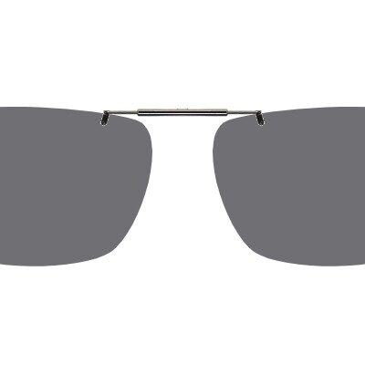 Clip-on sunglasses for prodesign Denmark Trail with a Spring bridge and Gray | Polarized | 14% Light Transmission lenses