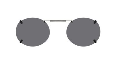 Clip-on sunglasses for Rain City 1105 with a Spring bridge and Gray | Polarized | 14% Light Transmission lenses