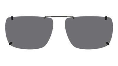Clip-on sunglasses for Ralph Lauren PH2218 with a Spring bridge and Gray | Polarized | 14% Light Transmission lenses