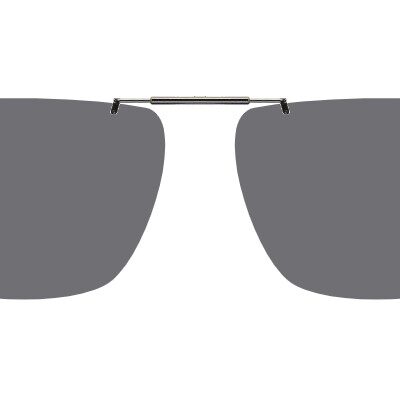Clip-on sunglasses for Ralph Lauren PH2218 with a Spring bridge and Gray | Polarized | 14% Light Transmission lenses
