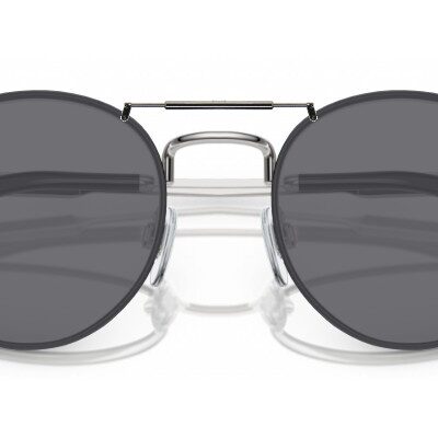 Clip-on sunglasses for Ralph Lauren RL5124J with a Spring bridge and Gray | Polarized | 14% Light Transmission lenses