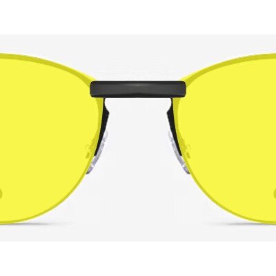 Clip-on sunglasses for Ray-Ban Model with a Magnetic bridge and Yellow | Polarized | 75% Light Transmission | Blue Blocker lenses