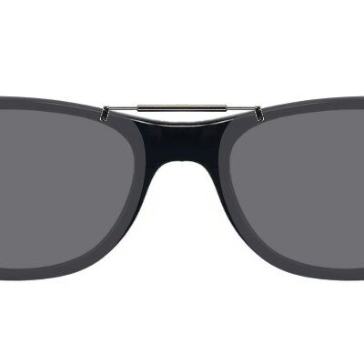 Clip-on sunglasses for Ray-Ban RB2132 with a Spring bridge and Gray | Polarized | 14% Light Transmission lenses