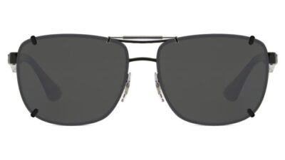 Clip-on sunglasses for Ray-Ban RB3533 with a Spring bridge and Gray | Polarized | 14% Light Transmission lenses