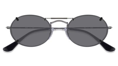 Clip-on sunglasses for Ray-Ban RB3547V with a Spring bridge and Gray | Polarized | 14% Light Transmission lenses