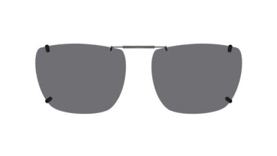 Clip-on sunglasses for Ray-Ban RB3686 with a Spring bridge and Gray | Polarized | 14% Light Transmission lenses