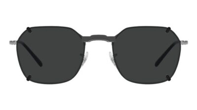 Clip-on sunglasses for Ray-Ban RB3694V with a Magnetic bridge and Dark Gray | Polarized | 6% Light Transmission lenses