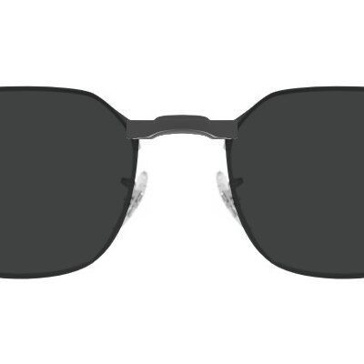 Clip-on sunglasses for Ray-Ban RB3694V with a Magnetic bridge and Dark Gray | Polarized | 6% Light Transmission lenses