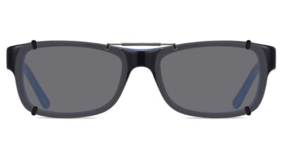Clip-on sunglasses for Ray-Ban RB5268 with a Spring bridge and Gray | Polarized | 14% Light Transmission lenses