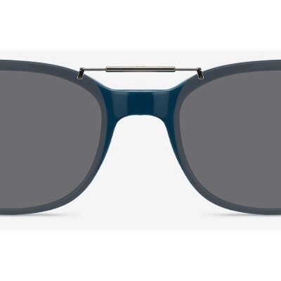 Clip-on sunglasses for Ray-Ban RB5285 with a Spring bridge and Gray | Polarized | 14% Light Transmission lenses