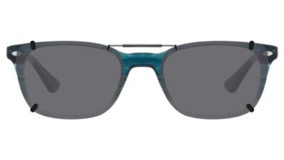 Clip-on sunglasses for Ray-Ban RB5375 with a Spring bridge and Gray | Polarized | 14% Light Transmission lenses